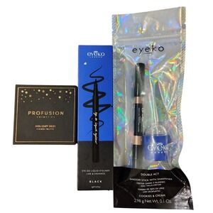 BUNDLE! Eyeko Double Act Shadow Stick with Sharpener Cookies & Cream 2.98g/0.1oz